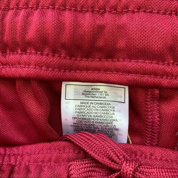 Adidas Men's Soccer Burgundy Tiro Track Pants Regular Tapered Leg Size L - Picture 6 of 16
